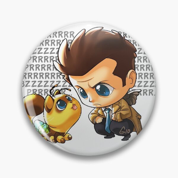 Item preview, Castiel interrogating the Beeline designed and sold by Gio Guimaraes.