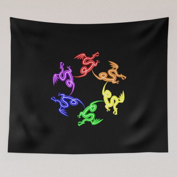 Item preview, Neon Dragon Pride Mandala designed and sold by FalcoSkyWolf.