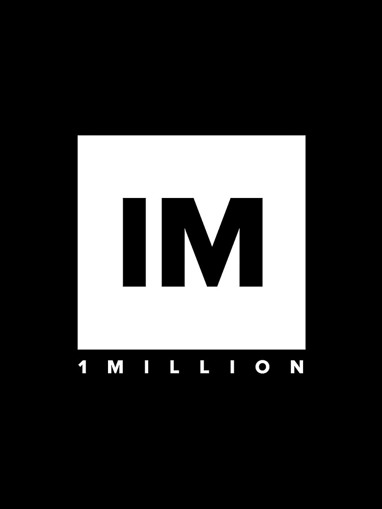 1 MILLION Dance Studio Logo (White Version) by gdragon88
