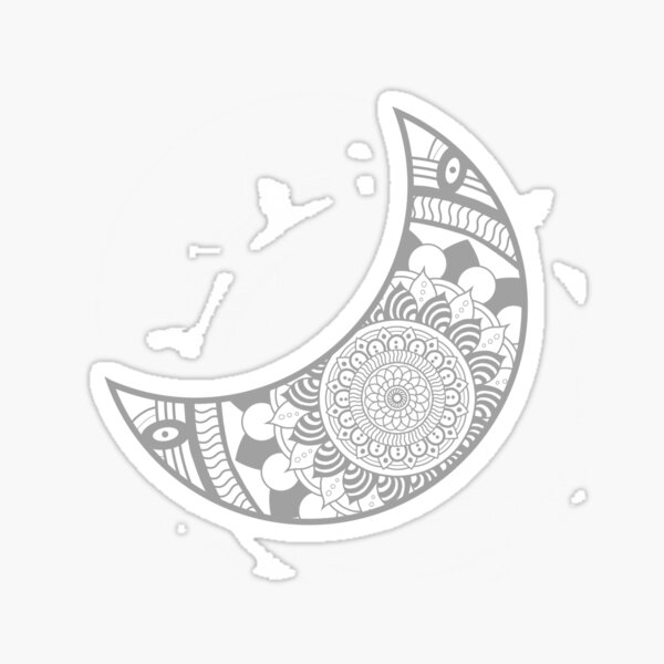 Simple Crescent Moon Sticker