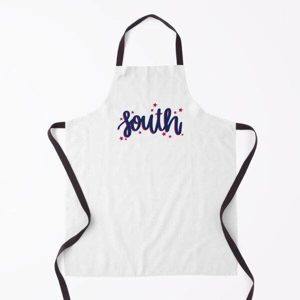 Item preview, Cursive Navy South Stacked on Red with Red Stars designed and sold by gbreshears.