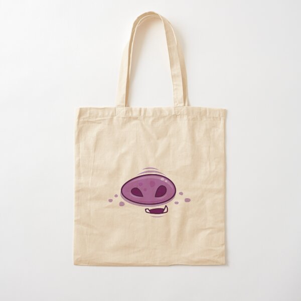 cartoon pig snout and mouth Cotton Tote Bag