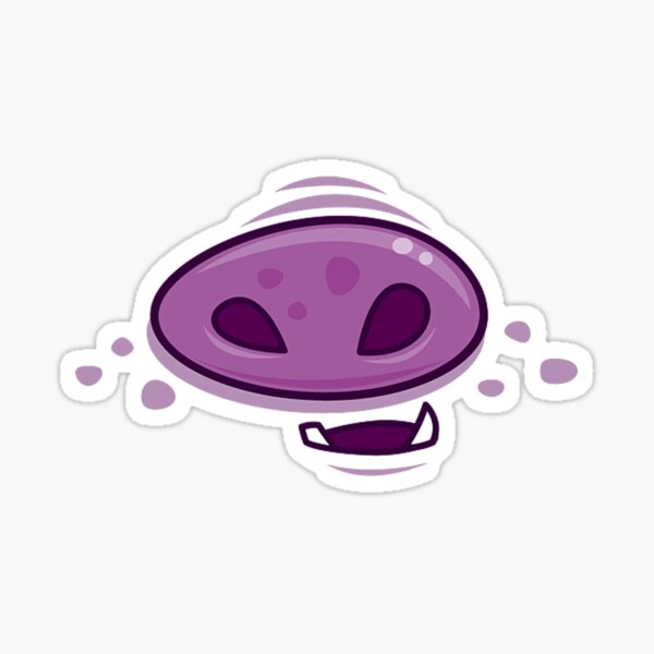 cartoon pig snout and mouth Sticker