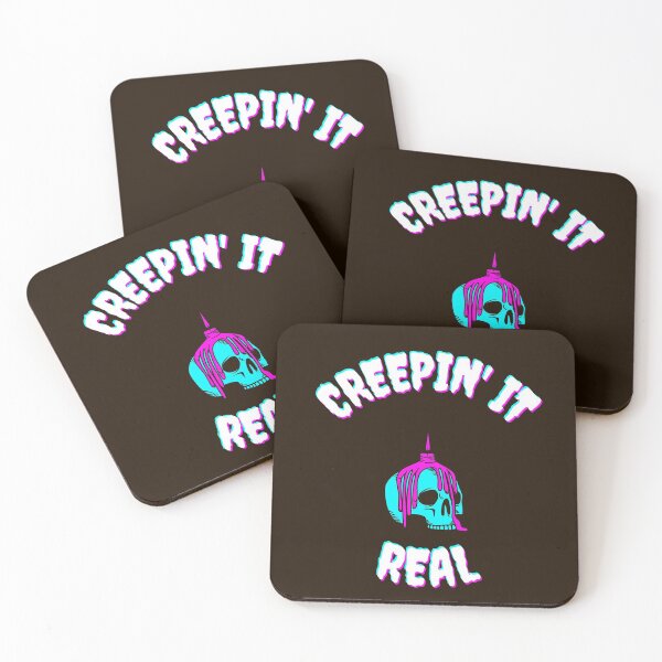 Item preview, Creeping It Real Spooky Halloween Skull designed and sold by GrimKeeper.