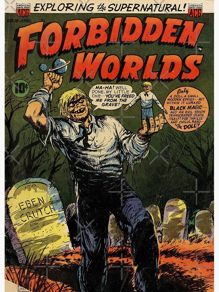 "Vintage Golden Age Horror Comic Book." Poster By Beachcamper | Redbubble