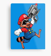 Super Raccoon Metal Print