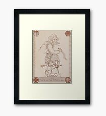 Axes and Knives Framed Print
