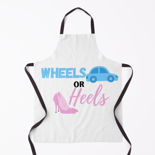 Item preview, Wheels or heels | gender reveal sticker designed and sold by Canfy Girl.