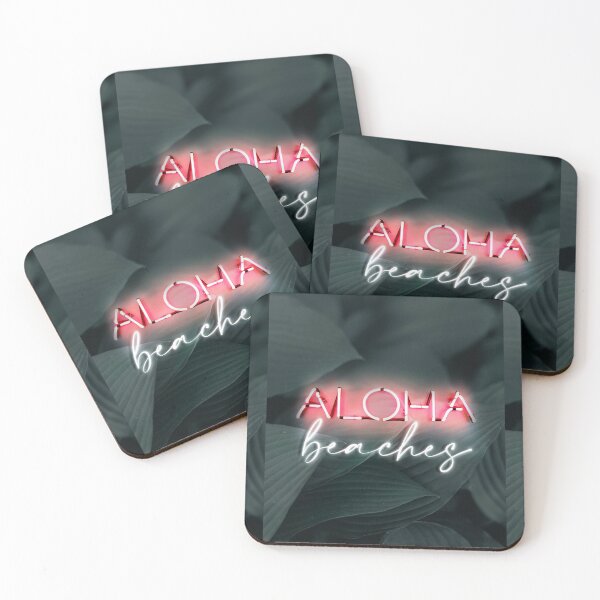 Item preview, Neon light poster Aloha beaches art designed and sold by Digital  Cloud.