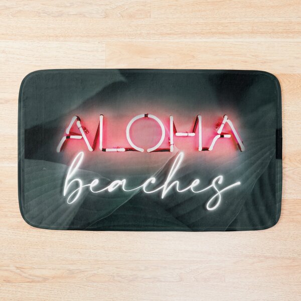 Item preview, Neon light poster Aloha beaches art designed and sold by Digital  Cloud.