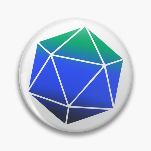 Item preview, Beau Inspired Blue/Green D20 designed and sold by dysfnctnlysane.