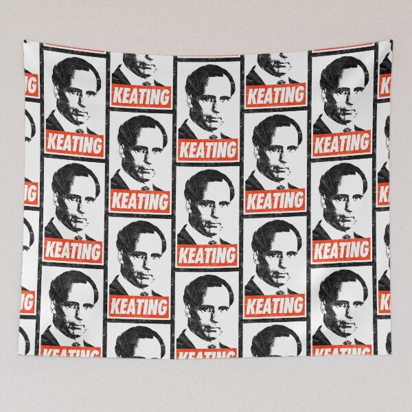 Item preview, Keating (White Worn Look) designed and sold by politicalamity.