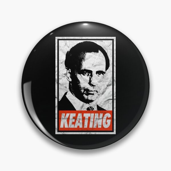 Item preview, Keating (Black Worn Look) designed and sold by politicalamity.