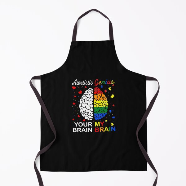Item preview, Awetistic Genius Your Brain My Brain Autism Awareness designed and sold by MaudeKesslon.