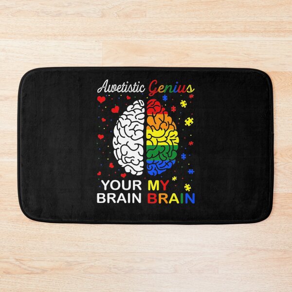 Item preview, Awetistic Genius Your Brain My Brain Autism Awareness designed and sold by MaudeKesslon.