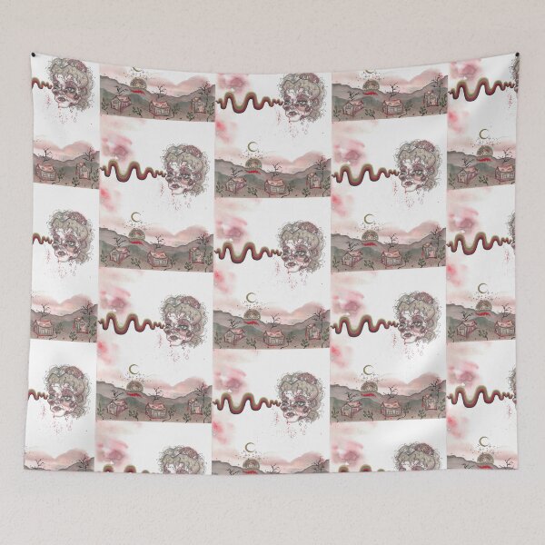 Item preview, Blood Moon Rising - Zombie Illustration designed and sold by Molly-Lenore.