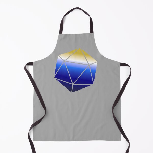 Item preview, Beau Inspired Blue/Gold D20 designed and sold by dysfnctnlysane.