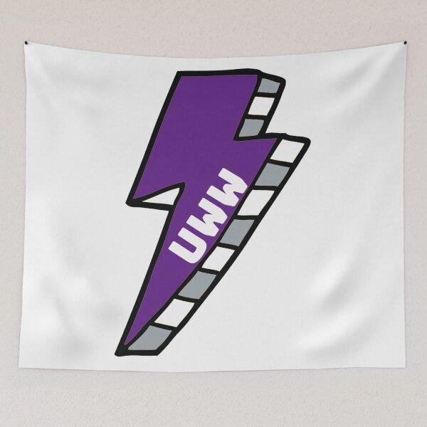 Item preview, UWW University of Wisconsin Whitewater Lightning Bolt designed and sold by kkosmicki.