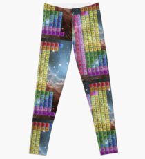Starfield Periodic Table mit 118 Elementnamen Leggings