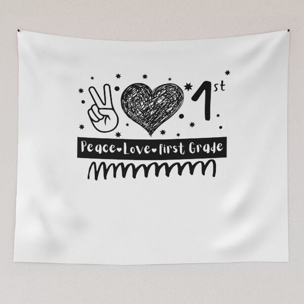 Item preview, Peace Love 1st Grade designed and sold by Anton Ashraf.