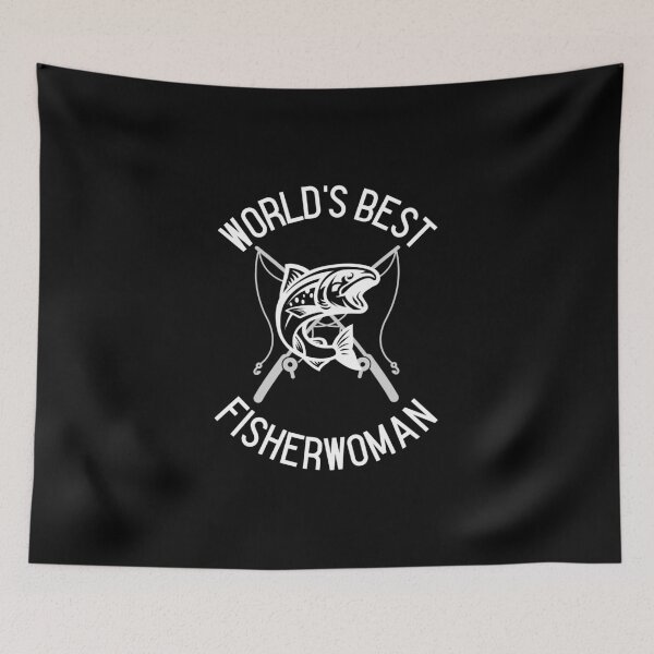 Item preview, Worlds Best Fisherwoman Angler Fisherman designed and sold by HppyStrngHelthy.