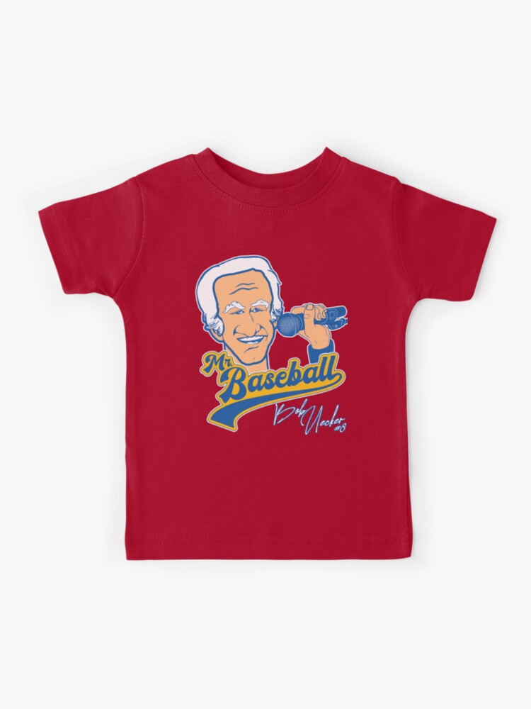 Mr Baseball ))(( Brewers Bob Uecker Baseball Tribute Kids T-Shirt