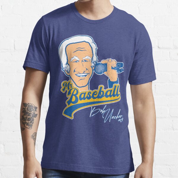 darklordpug Mr Baseball ))(( Brewers Bob Uecker Baseball Tribute Long Sleeve T-Shirt