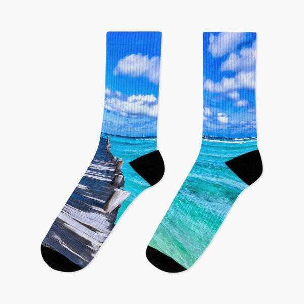 Item preview, Jetty Towards Bright Blue Ocean designed and sold by Luxxe87.