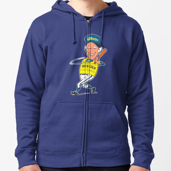 Retro Bob Uecker Baseball Jersey Tribute Hoodie