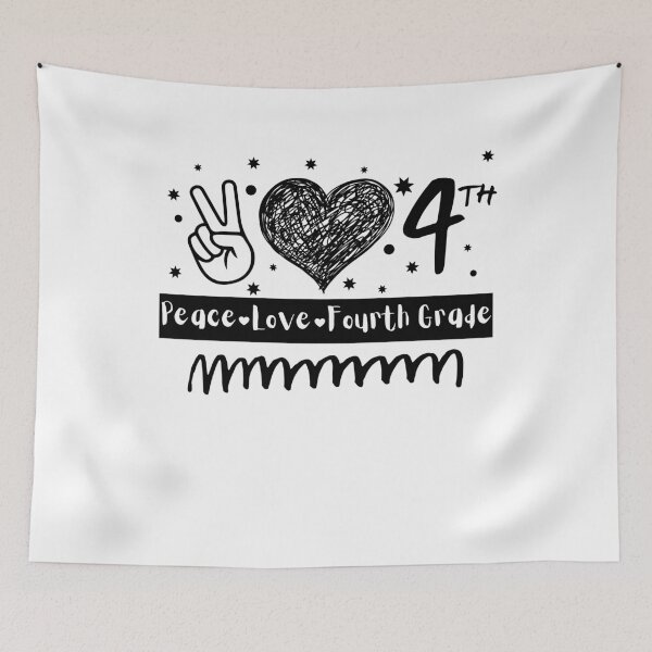 Item preview, Peace Love 4th Grade designed and sold by Anton Ashraf.