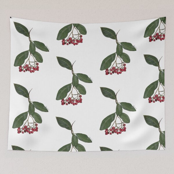 Item preview, Watercolor illustration of wild berries - Pyracantha Crenulata designed and sold by Malu-Iriarte.