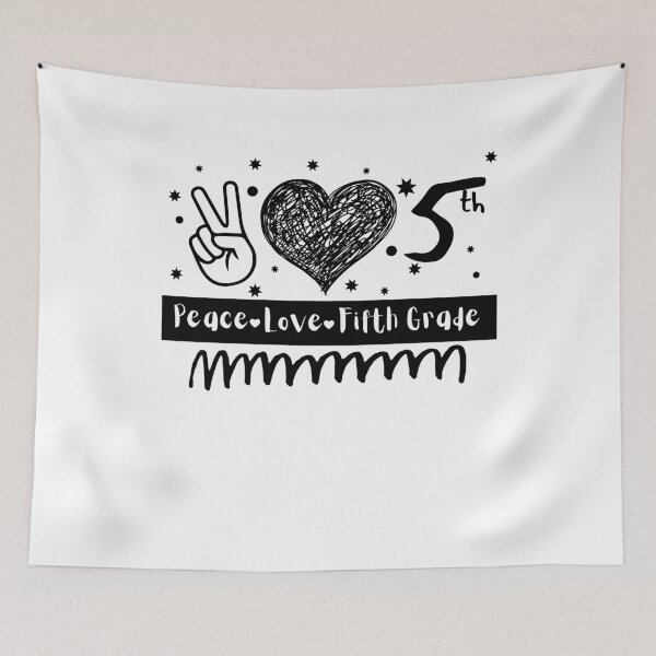 Item preview, Peace Love 5th Grade designed and sold by Anton Ashraf.