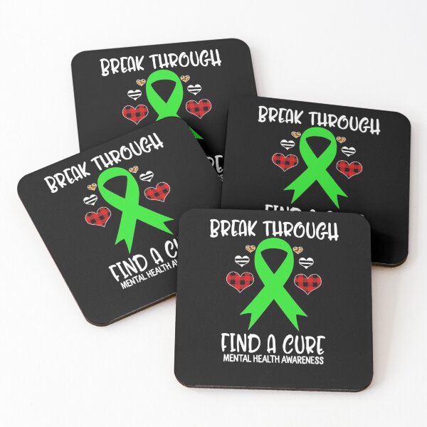 Item preview, Break Through Find A Cure Mental Health Awareness Ribbon designed and sold by MaudeKesslon.