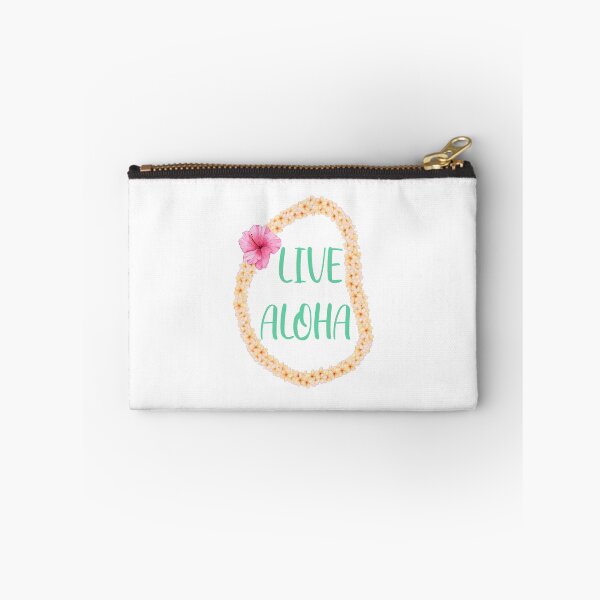 Item preview, Live Aloha Plumeria Flower Ley Feel Good Quote Watercolour Illustration designed and sold by TheLomiLoveBus.