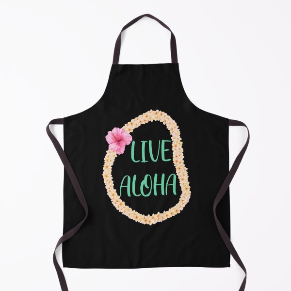 Item preview, Live Aloha Plumeria Flower Ley Feel Good Quote Watercolour Illustration designed and sold by TheLomiLoveBus.
