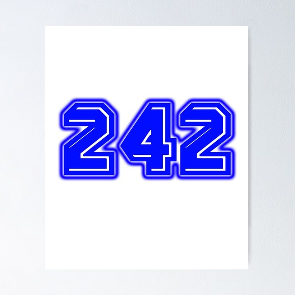 Item preview, Blue Number 242 designed and sold by sport-blue.