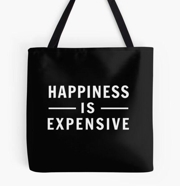 Happiness Is A Day At The Pool Recycled Canvas Tote Bag