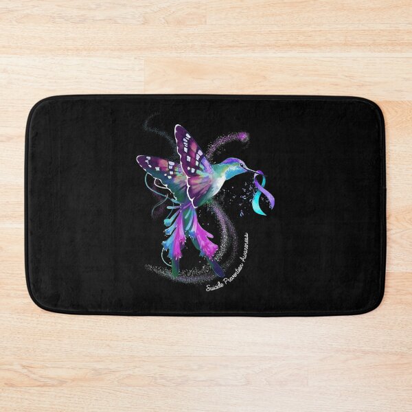 Item preview, Hummingbird Purple Blue Ribbon Suicide Prevention Awareness designed and sold by LeitnerSakantha.