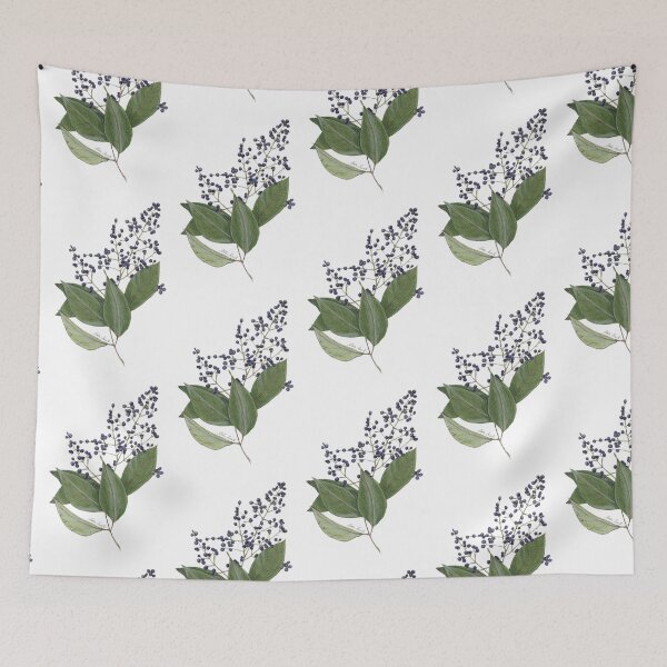Item preview, Illustration Wild berries - Ligustrum lucidum in watercolor designed and sold by Malu-Iriarte.