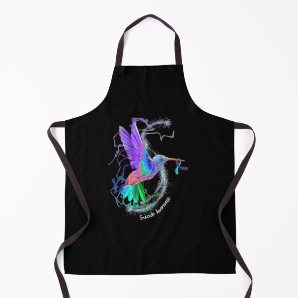 Item preview, Hummingbird Suicide Awareness Purple Blue Ribbon designed and sold by LeitnerSakantha.