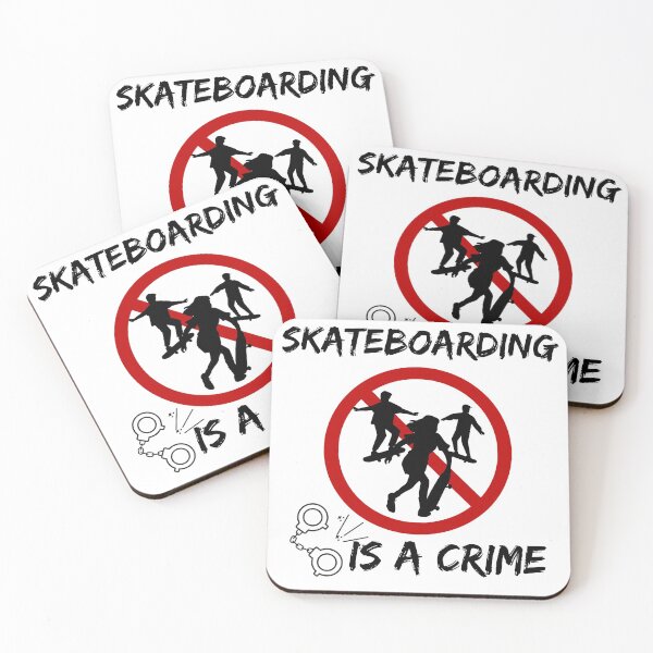Item preview, Skateboarding Is A Crime designed and sold by Quadghouls.