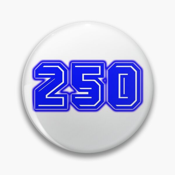 Item preview, Blue Number 250 designed and sold by sport-blue.