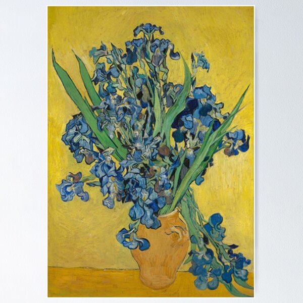 Item preview, Floral Van Gogh - Blue Irises designed and sold by ayheim.