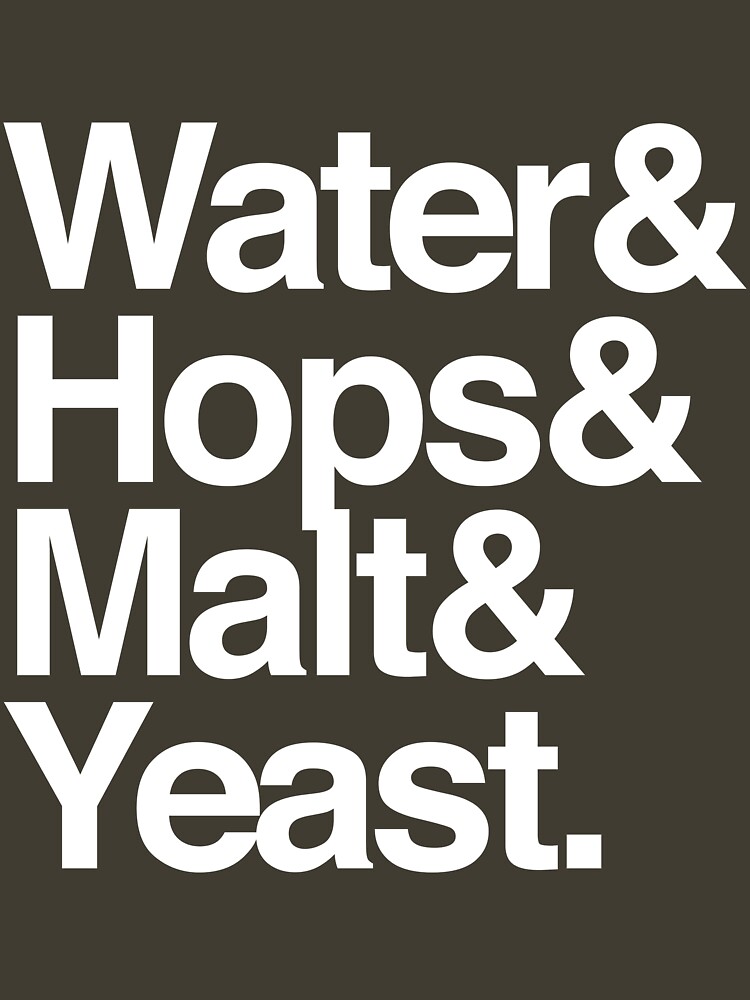 "Beer Ingredients" Tshirt for Sale by partyanimal Redbubble beer t