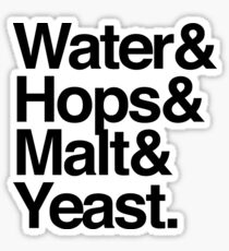 Beer Ingredients Sticker