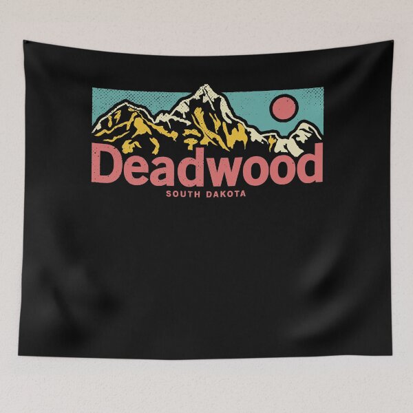 Item preview, RetroDeadwood South Dakota - Outdoor Mountain Graphic Apparel Christmas designed and sold by LeathaKessler.