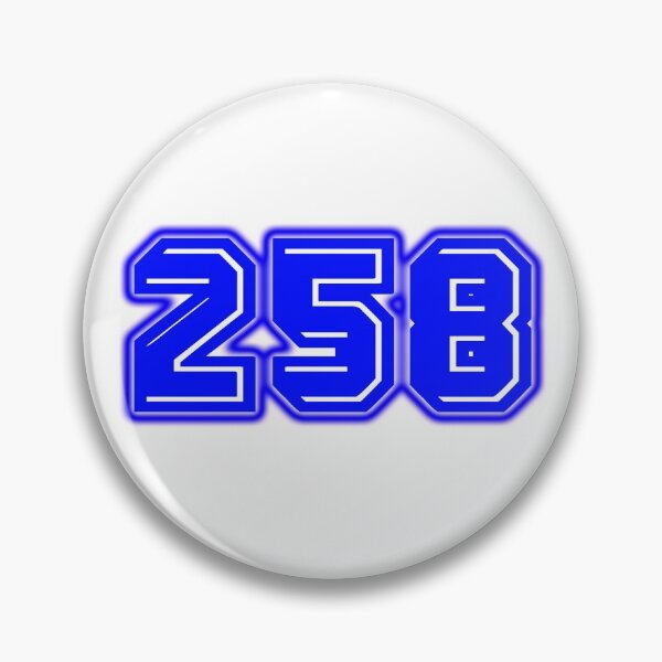 Item preview, Blue Number 258 designed and sold by sport-blue.