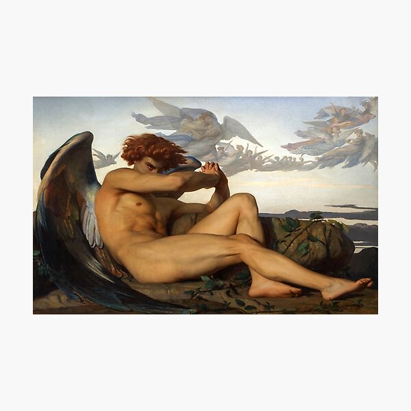 Item preview, Lucifer by Cabanel designed and sold by academic-art.