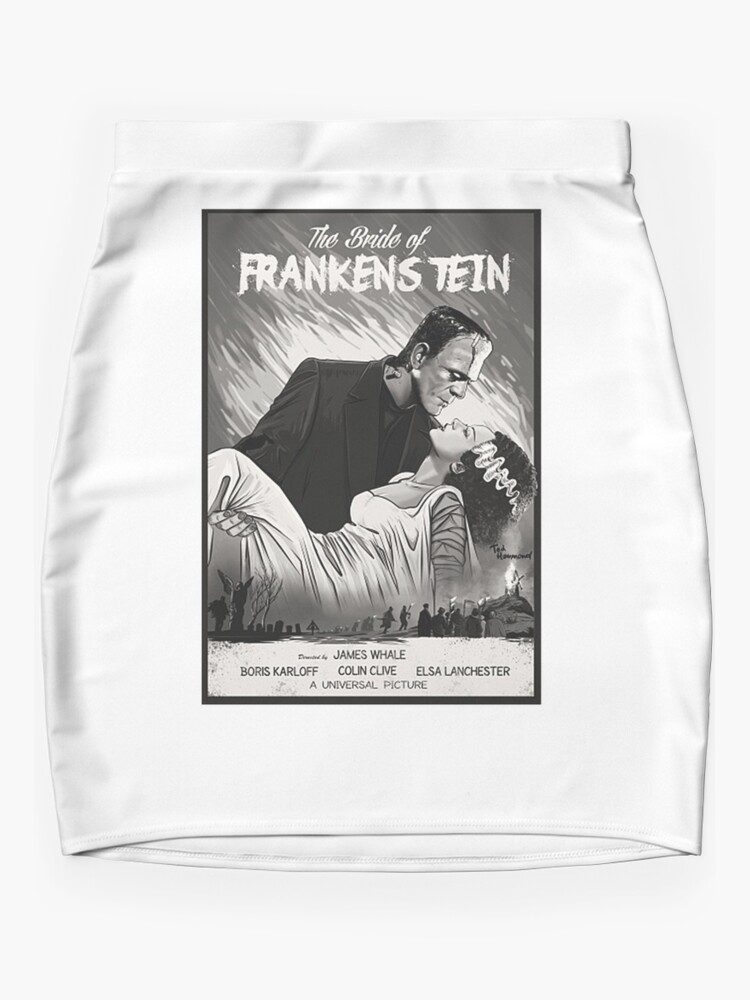 Disover Frankenstein And Bride of Frankenstein Mini Skirt