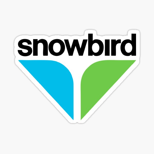 Mini Snowbird Wings Measures 1 1/2” Souvenir Sticker/decal Snowbird UT 